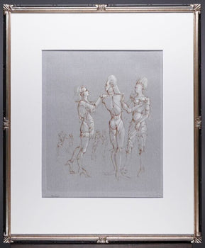 Leonor Fini Original Color Etching -Beckon Pencil