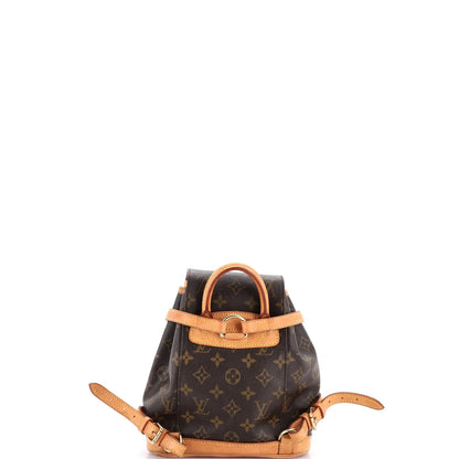 Louis Vuitton Vintage Montsouris Backpack Monogram Canvas Pm