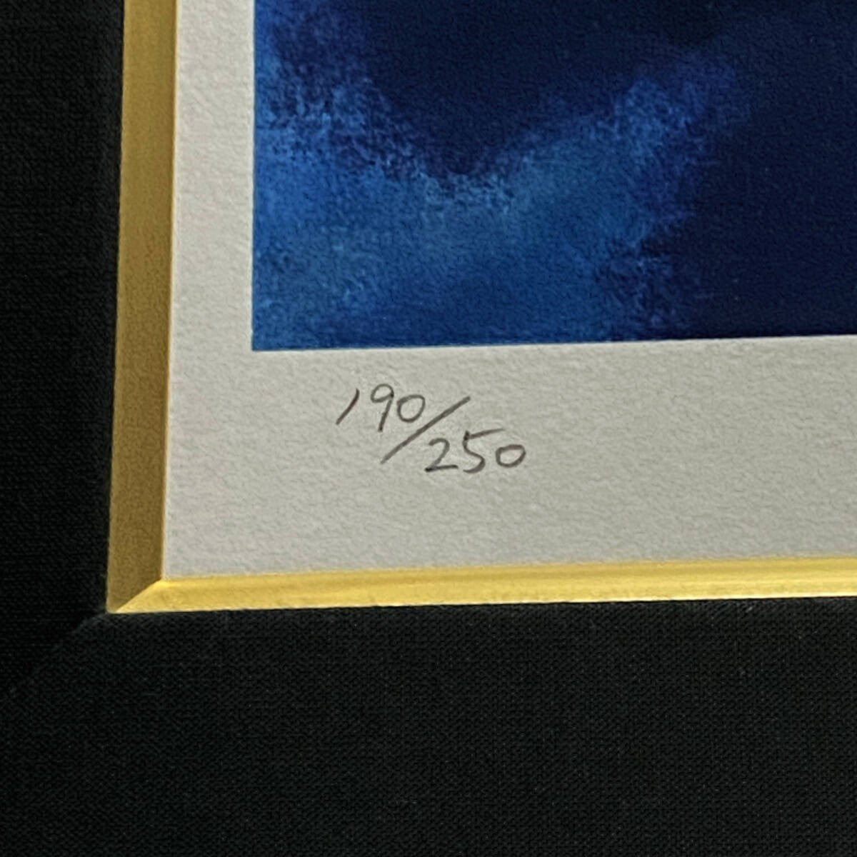 Captain Harlock My Youth In Arcadia Signed Original Silkscreen Print Framed Blue