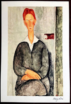 Amedeo Modigliani 1952 Coa Quadriennale Signed Op (Egon Schiele)
