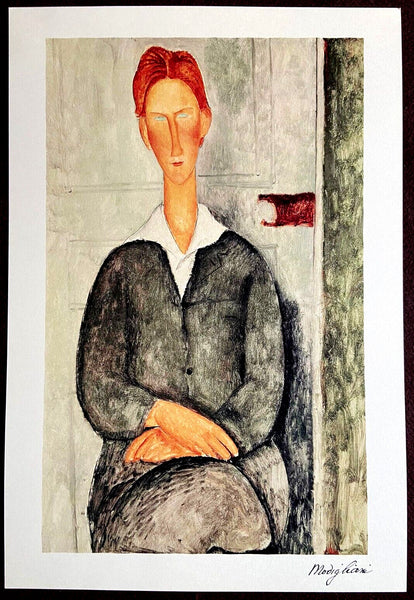 Amedeo Modigliani 1952 Coa Quadriennale Signed Op (Egon Schiele)