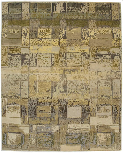Contemporary Modern Rug Abstract Design Living &