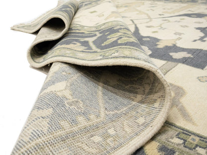Handmade Extra Large Oushak Oriental Rug Cream