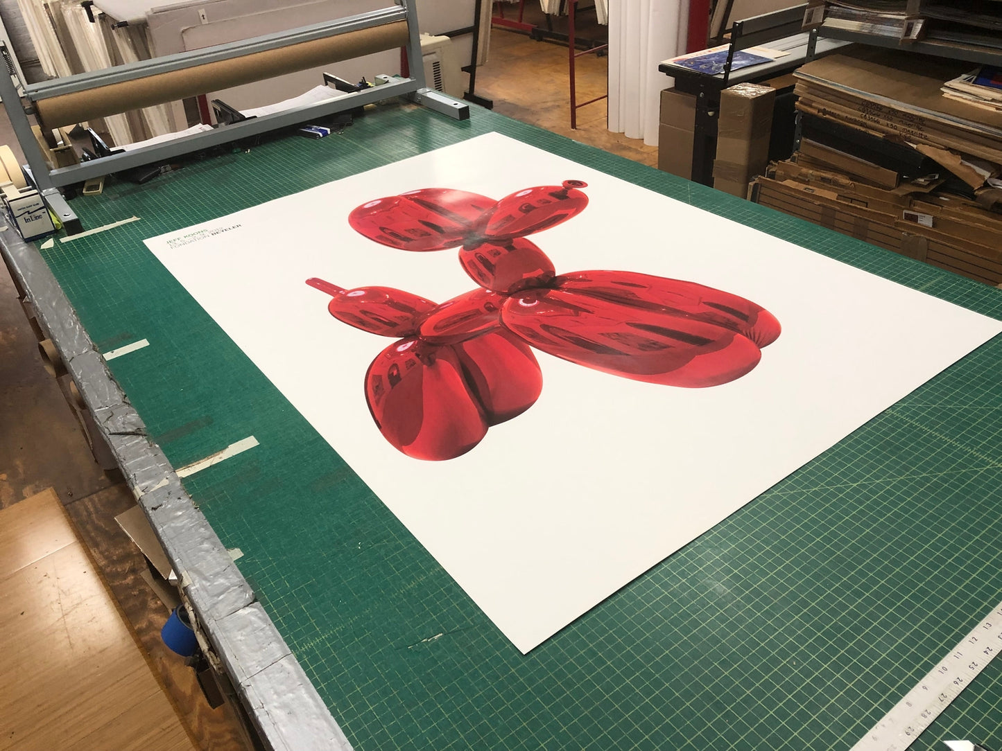 Jeff Koons (After) Balloon Dog (Red) " Poster Pop Art Red Bal