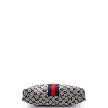 Gucci Front Pocket Web Messenger Gg Canvas Small