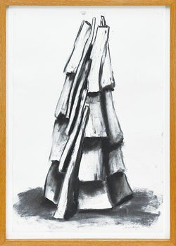 David Nash (British 1945) Charcoal On Paper