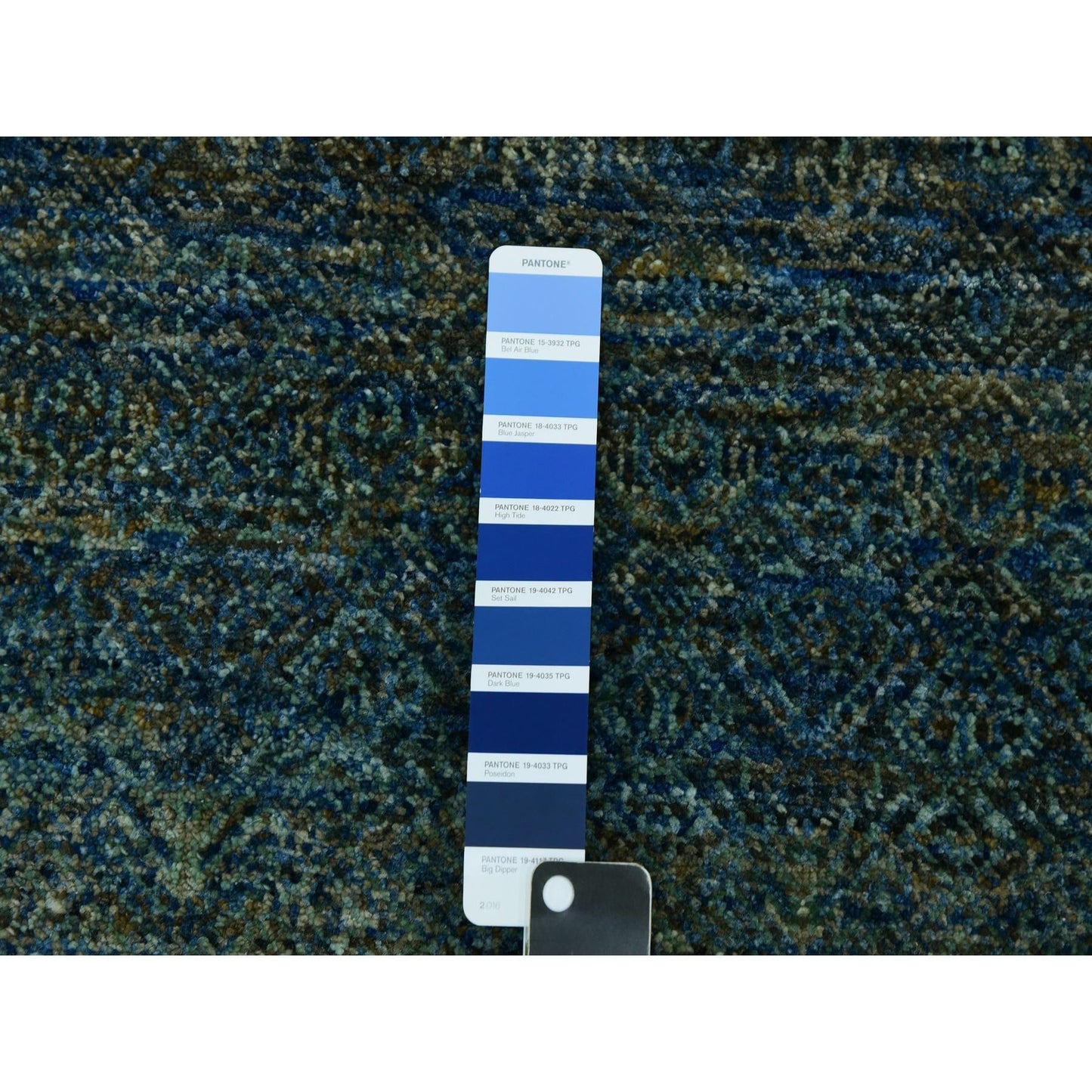 8'X8' Green Hand Knotted Kohinoor Herrita 100% Wool Round Oriental Rug