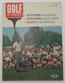 Arnold Palmer Signed/Autographed September 1962