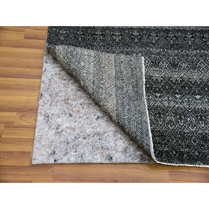 10'X13'10" Gray Hand Knotted Kohinoor Herrita Design 100% Plush Wool Rug