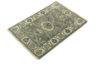 2X3 Ft Handmade Oushak Chobi Peshawar Oriental