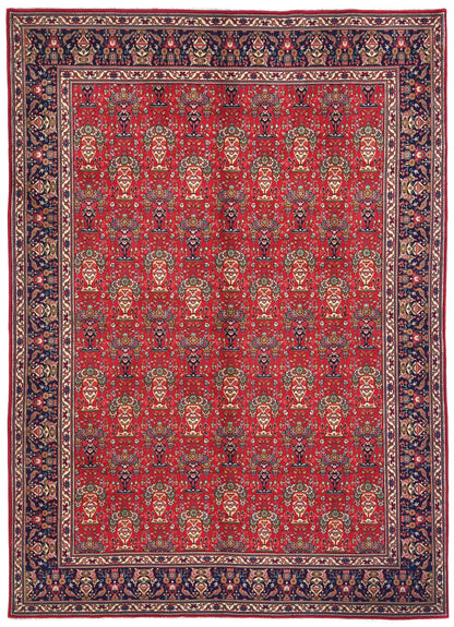 Vintage Handmade Oriental Rug Pictorial Design