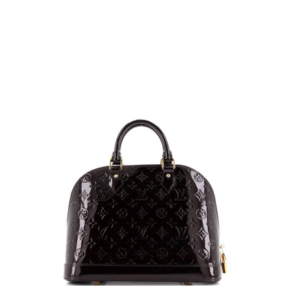 Louis Vuitton Alma Handbag Monogram Vernis Pm
