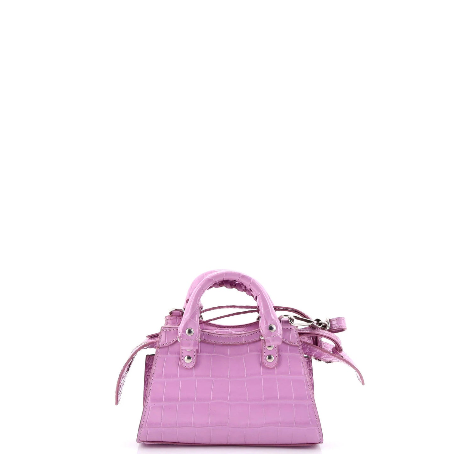 Balenciaga Neo Classic City Bag Crocodile Embossed Leather Nano