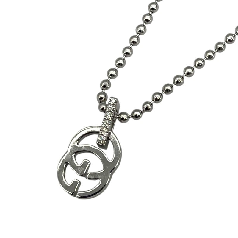 Gucci Gg Logo Necklace Au750