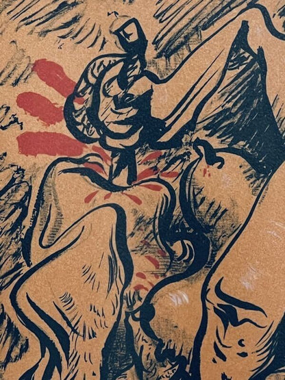 Andre Masson Lithograph Nude Signed Numbered France 49.5X32Cm Framed W/Box
