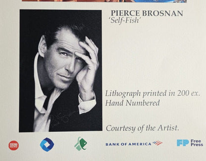 Pierce Brosnan Lithograph, 200 Ex