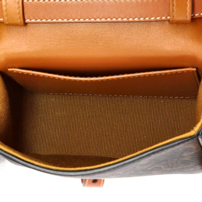 Celine Triomphe Shoulder Bag Triomphe Coated Canvas Mini