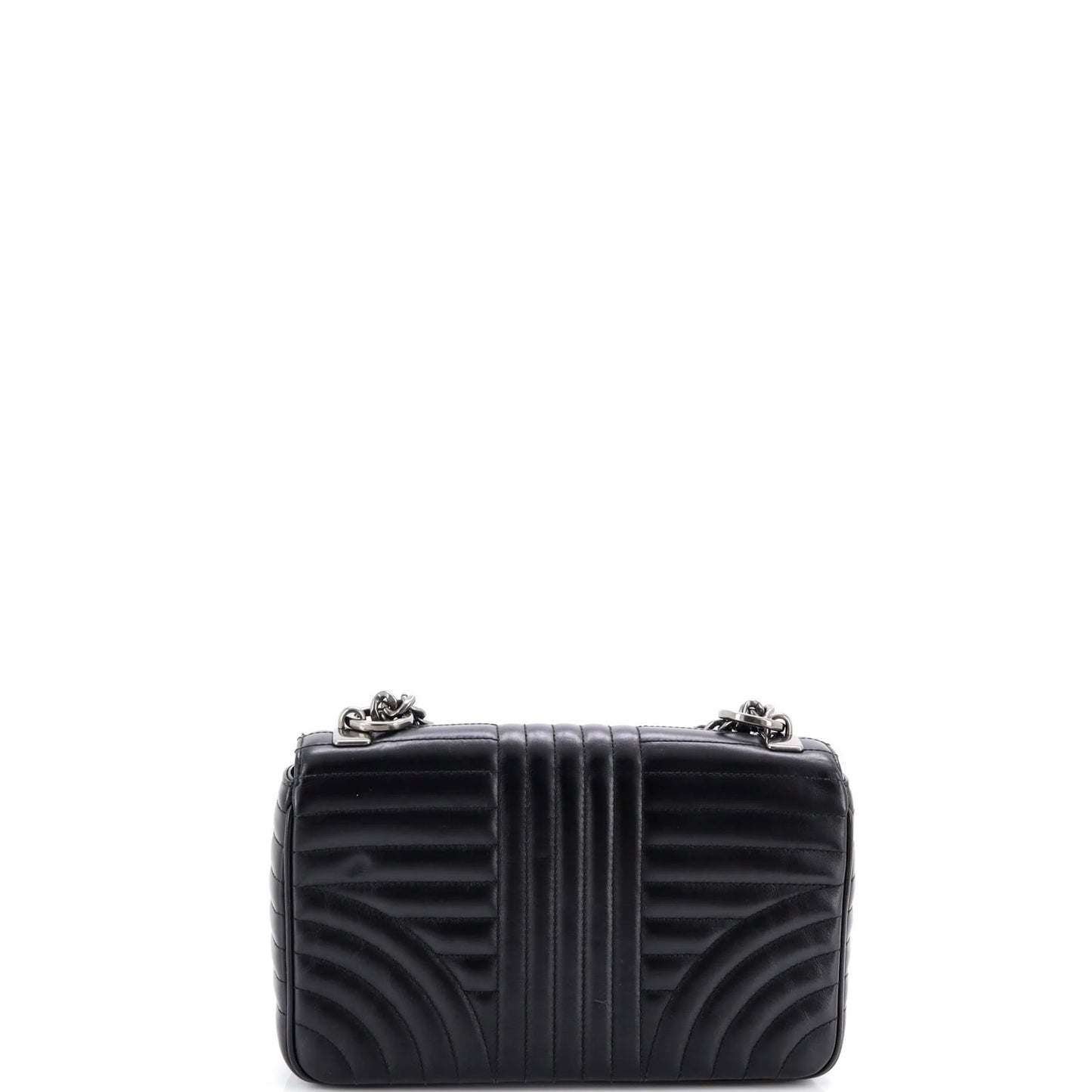 Prada Chain Flap Shoulder Bag Diagramme Quilted Leather Medium