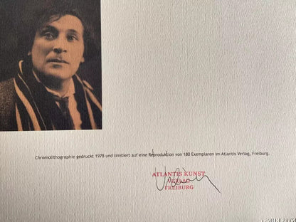 Marc Chagall Coa Lithograph Numbered Signed Stamped Certified