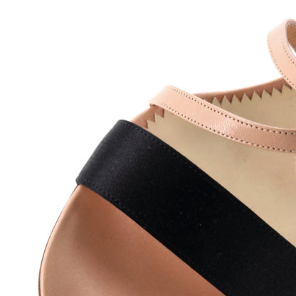 Chanel Women'S Strappy Pearl Heeled Sandals Leather And Satin