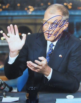 David Letterman Autographed 11X14 Photo Talk Show