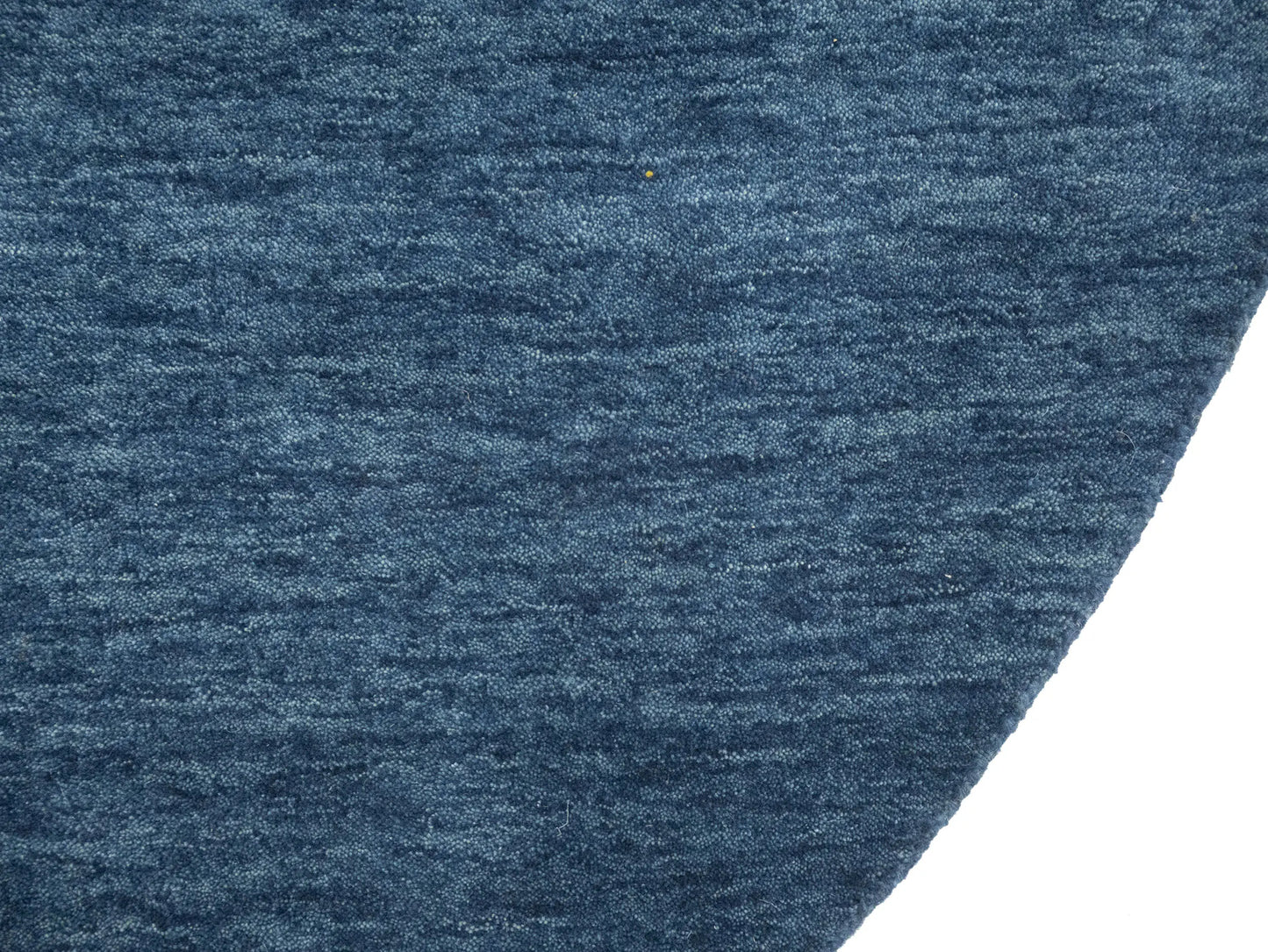 Steel Blue Solid Design Hand-Loomed 8X8 Gabbeh
