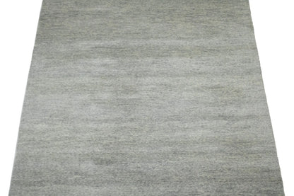 5X8 Ft Hand-Tufted Modern Rug Solid Gray