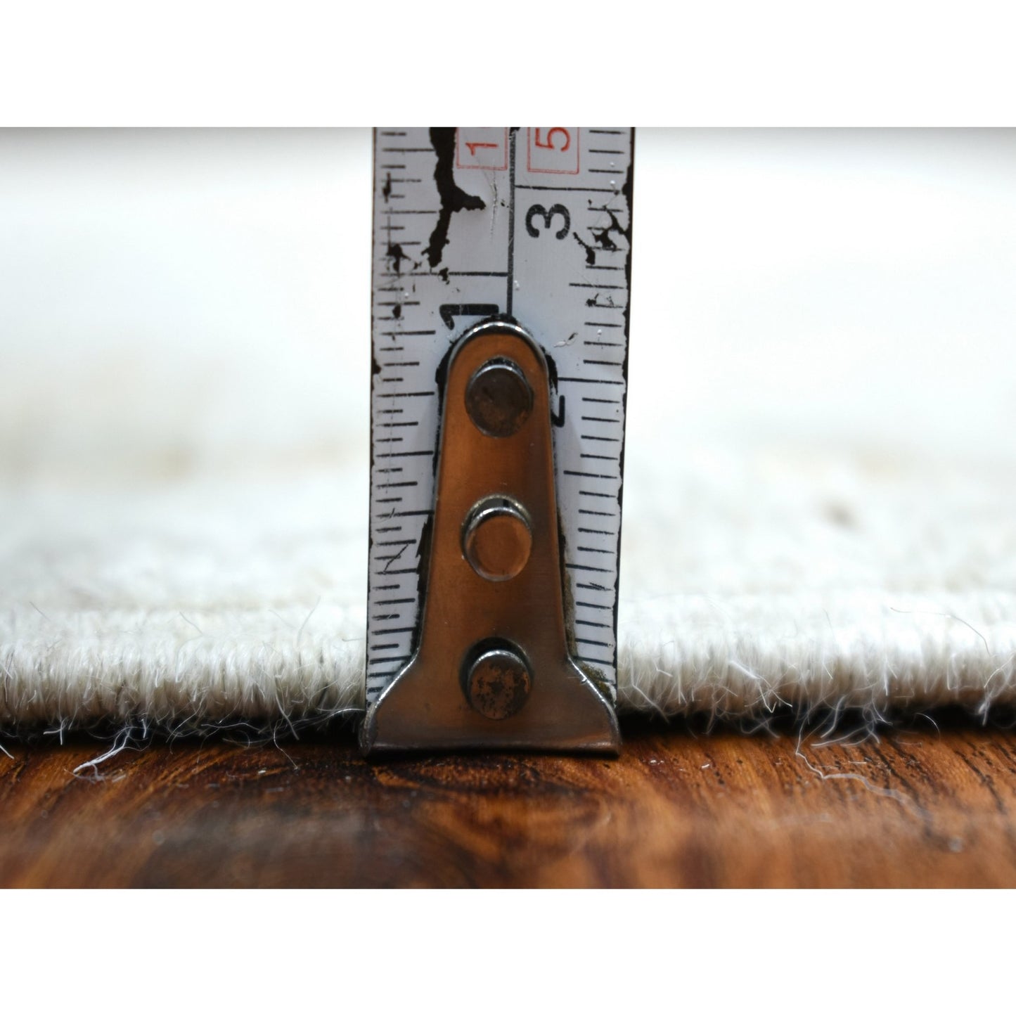2'5"X13'9" Hand Knotted Gray Angora Ushak Organic Wool Xl Runner Rug