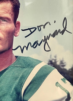 Don Maynard Autographed 8X10 Framed Football Photo