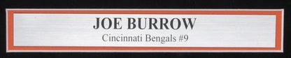 Joe Burrow Autographed 16X20 Photo Bengals Framed