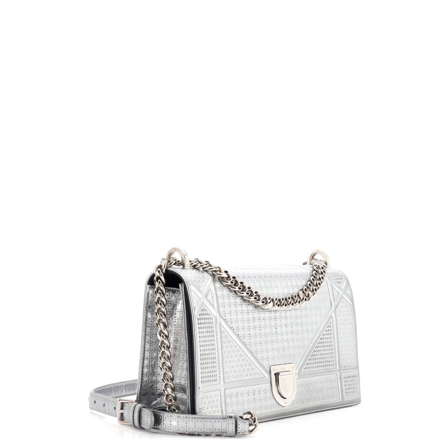 Christian Dior Diorama Flap Bag Cannage Embossed Calfskin Medium