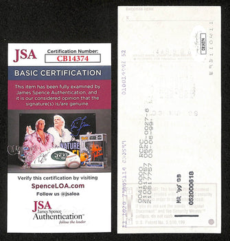 Johnny Unitas Hof Signed/Autographed 1999 Bank Check Baltimore Colts Jsa 199050