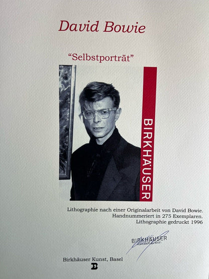 David Bowie Lithograph Coa Signed Op Numbered