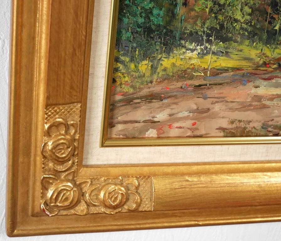 Original Oil Painting Pedro Jose Barcelona Spanish Landscape