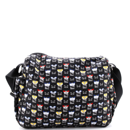 Fendi Monster Diaper Bag Printed Nylon