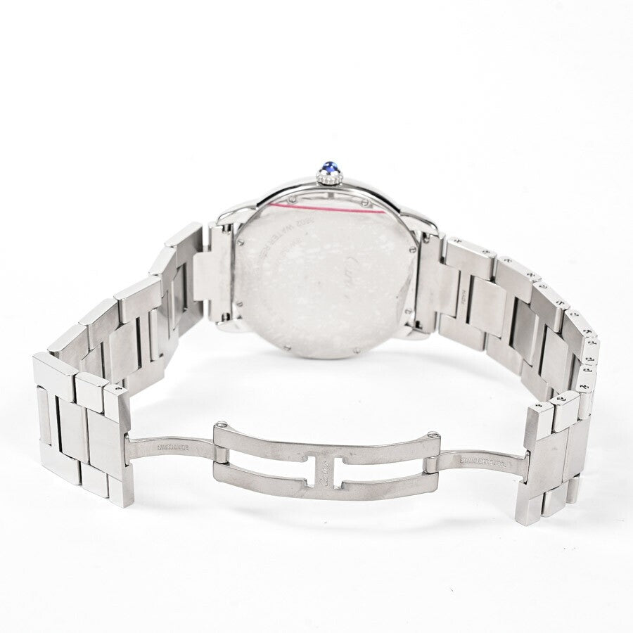 Cartier Rondo Solo De Cartier Xl W6701011 Silver Men'S Used Watch #71021