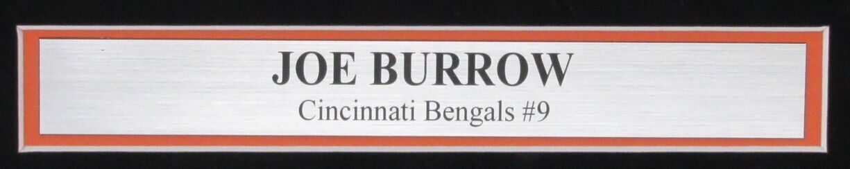 Joe Burrow Autographed 16X20 Photo Bengals Framed Fanatics 181158