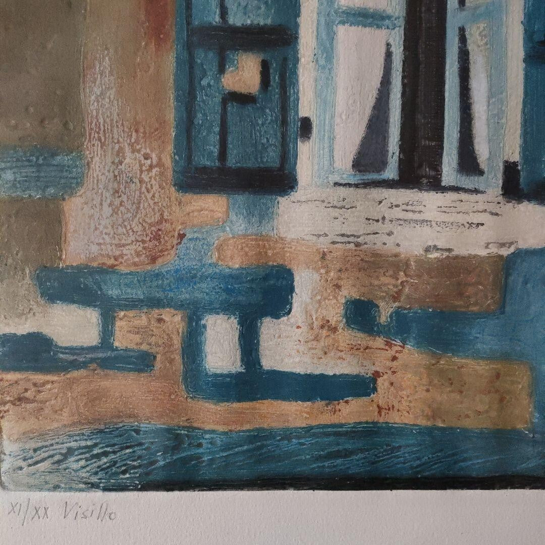 Silvia H Gonzalez Color Etching Print Pencil Signed Numbered Framed