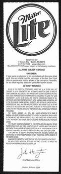 2001 Ticket Red Sox Scott Hatteburg Hits Into
