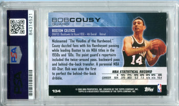 Bob Cousy Autographed 2005 Topps Luxury Box Card (Bvg)