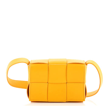 Bottega Veneta Cassette Crossbody Bag Maxi Intrecciato Leather Candy