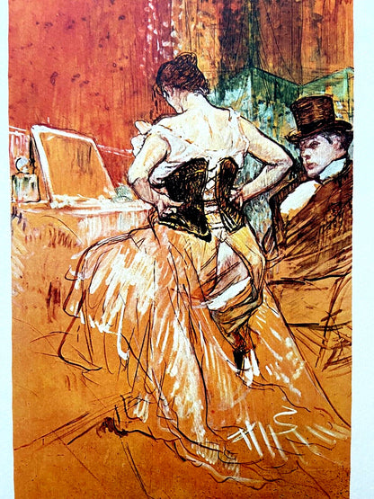 Henri De Toulouse-Lautrec Lithograph Coa Signed Published Rare
