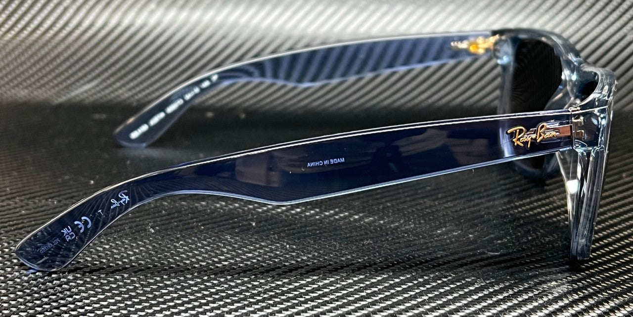 RAY BAN RB4165 6596T3 Transparent Blue Grey Polarized Men's 55 mm Sunglasses