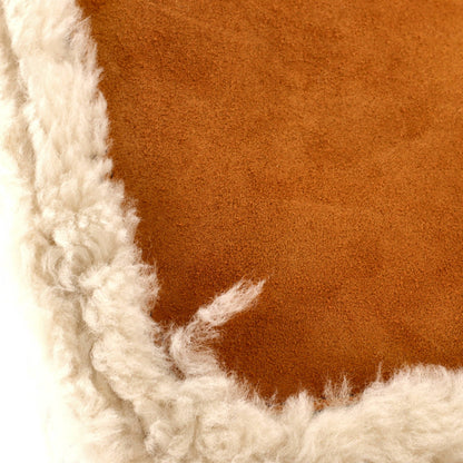 Gucci Horsebit 1955 Shoulder Bag Suede With Shearling Small