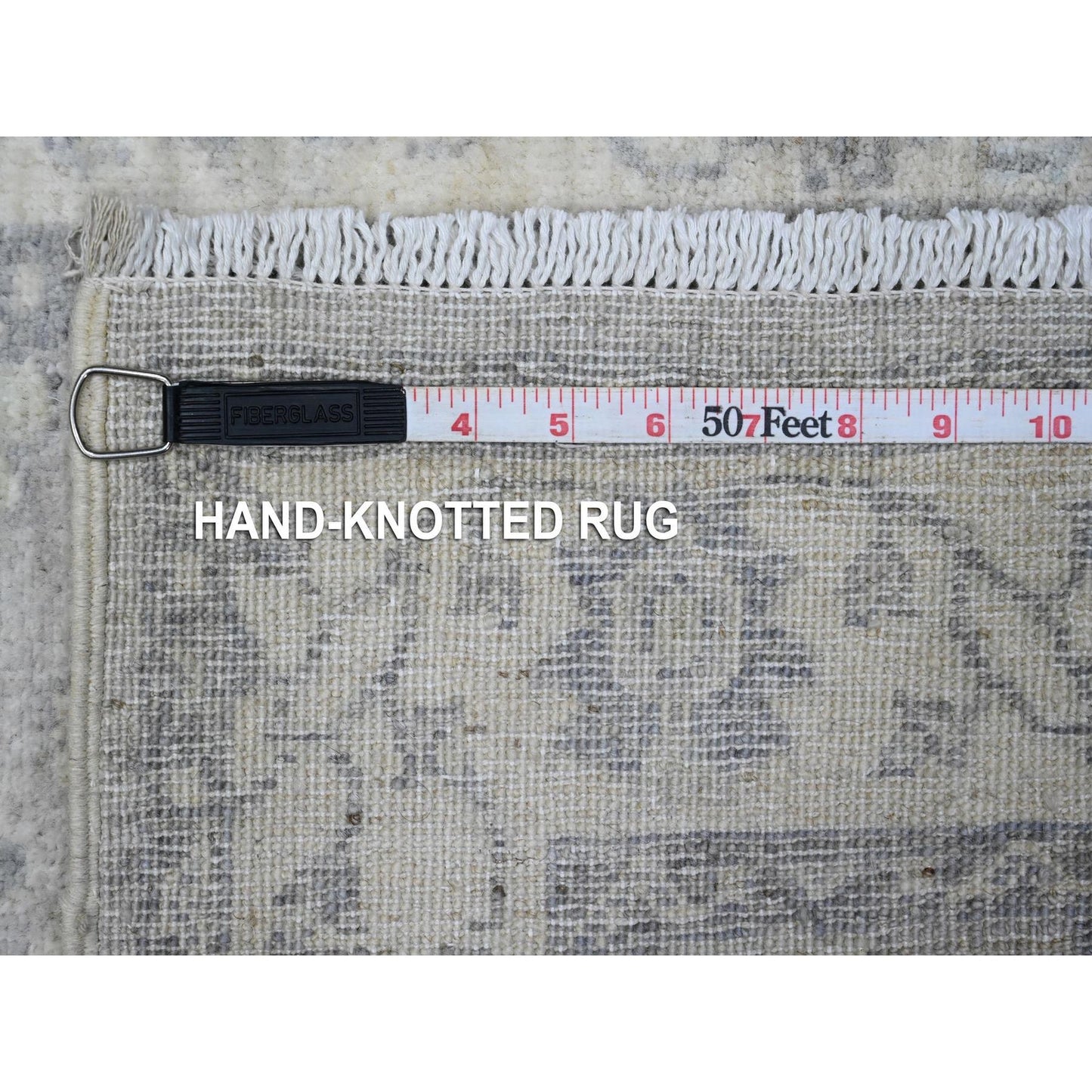 2'6"X17'9" Gray Fine Peshawar Ziegler Mahal Design Xl Runner Oriental Rug