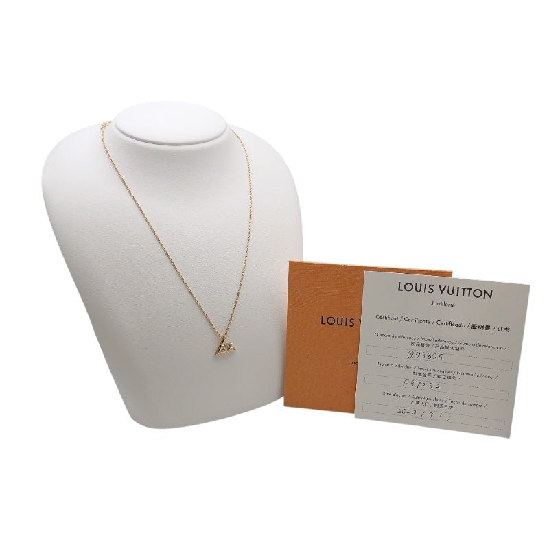 Louis Vuitton Volt One Pendant Necklace K18 Gold