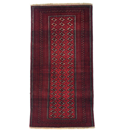 Hand-Knotted Vintage Style Tribal Geometric