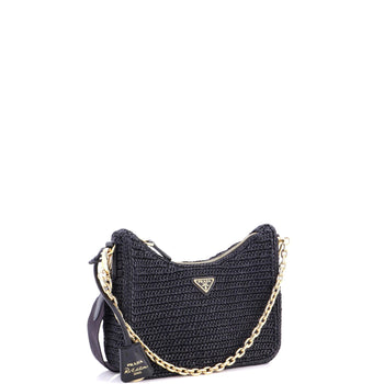 Prada Re-Edition 2005 Shoulder Bag Raffia Small