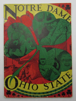Nov. 2, 1935 Notre Dame Vs. Ohio State Vintage