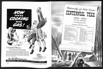 1942 Stanford Vs Notre Dame Vintage College Football Game Program 195825
